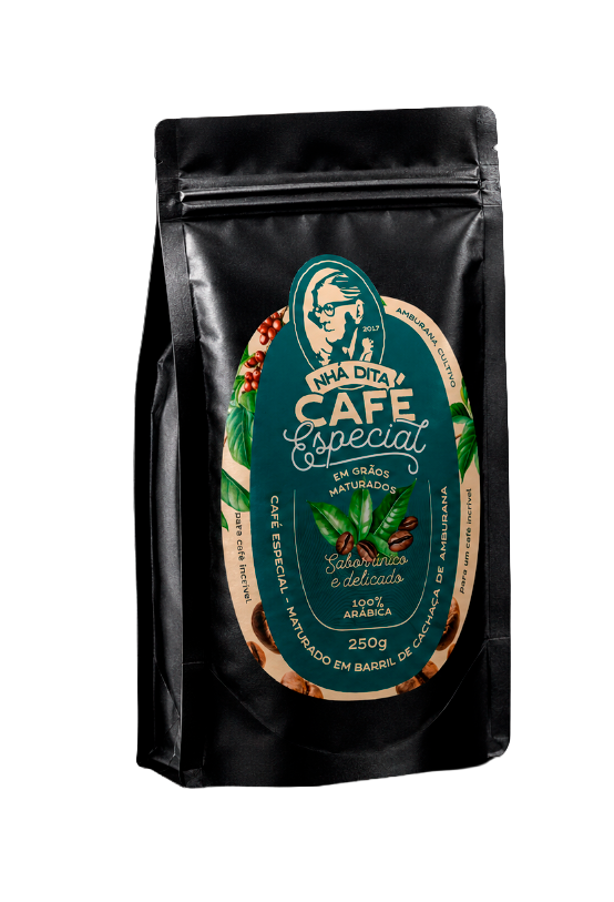 Embalagem do Nhá Dita Café Especial em grãos